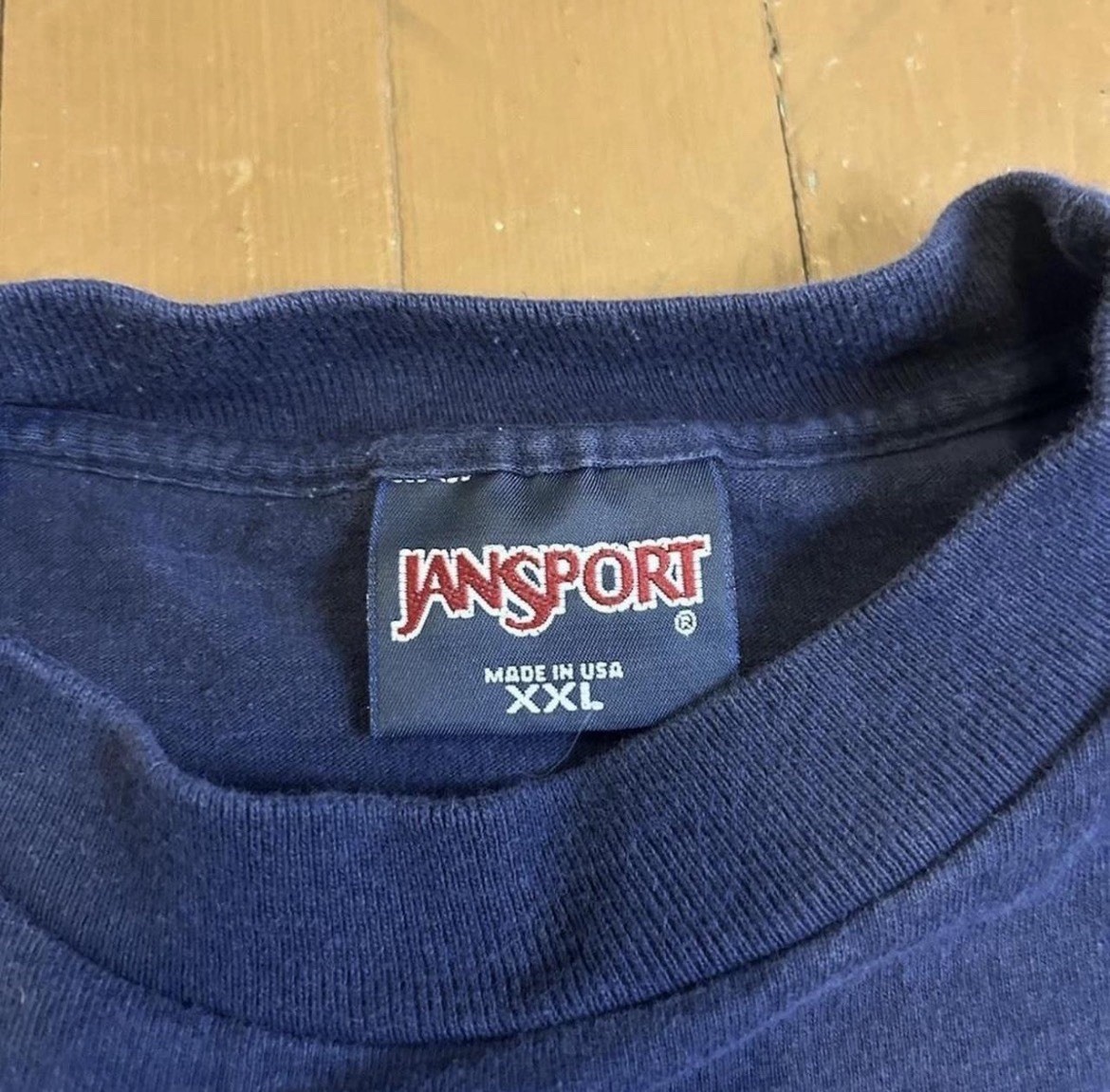 Vintage Y2K Navy blue Auburn University Jansport t-shirt Size XXL