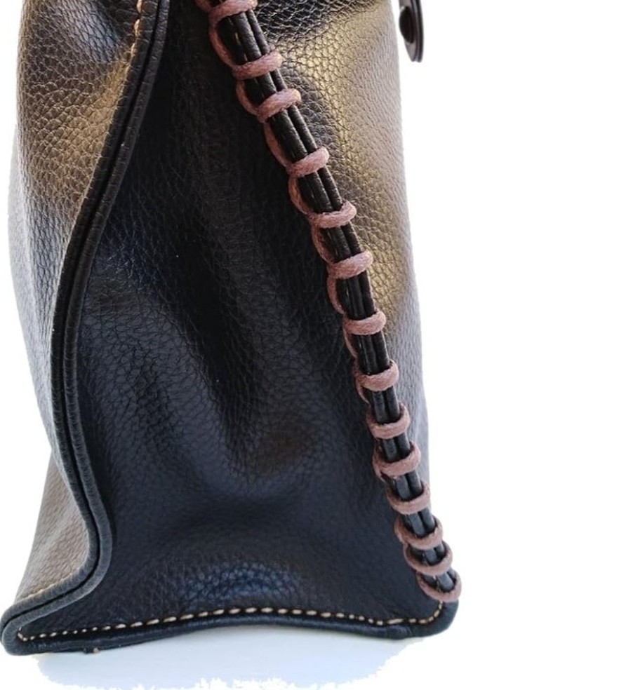 Chala Handbags Charming Crossbody Bag Flap Top Zipper Black + Cross Purse Charm