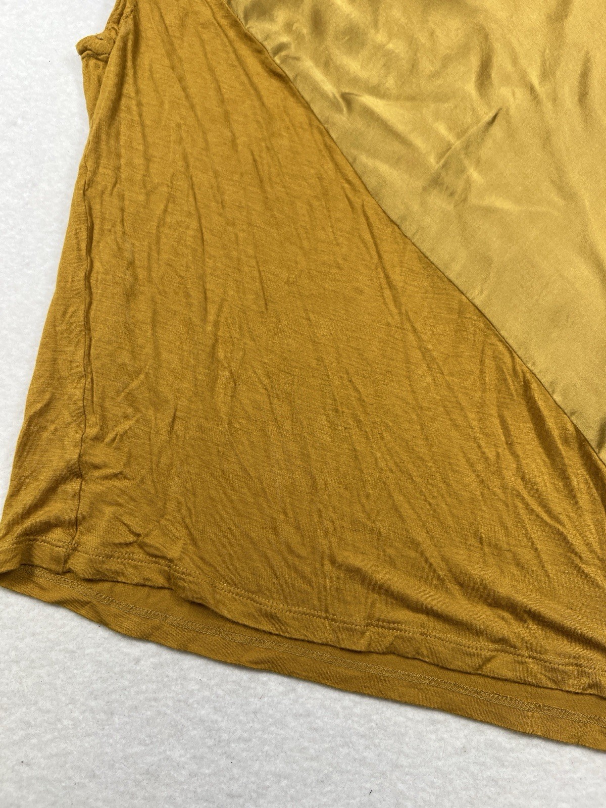 Trouvé Asymmetric Silk Down Neck Tank Size S