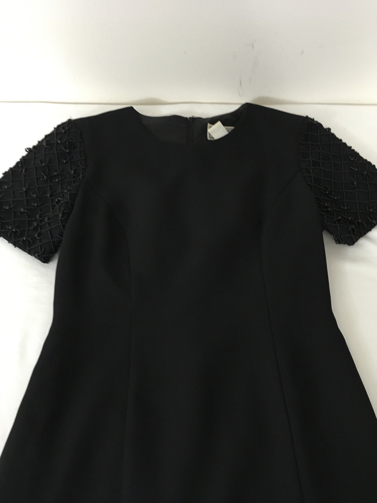 JESSICA HOWARD Petite Woman’s Beaded Little Black Dress Size 8P