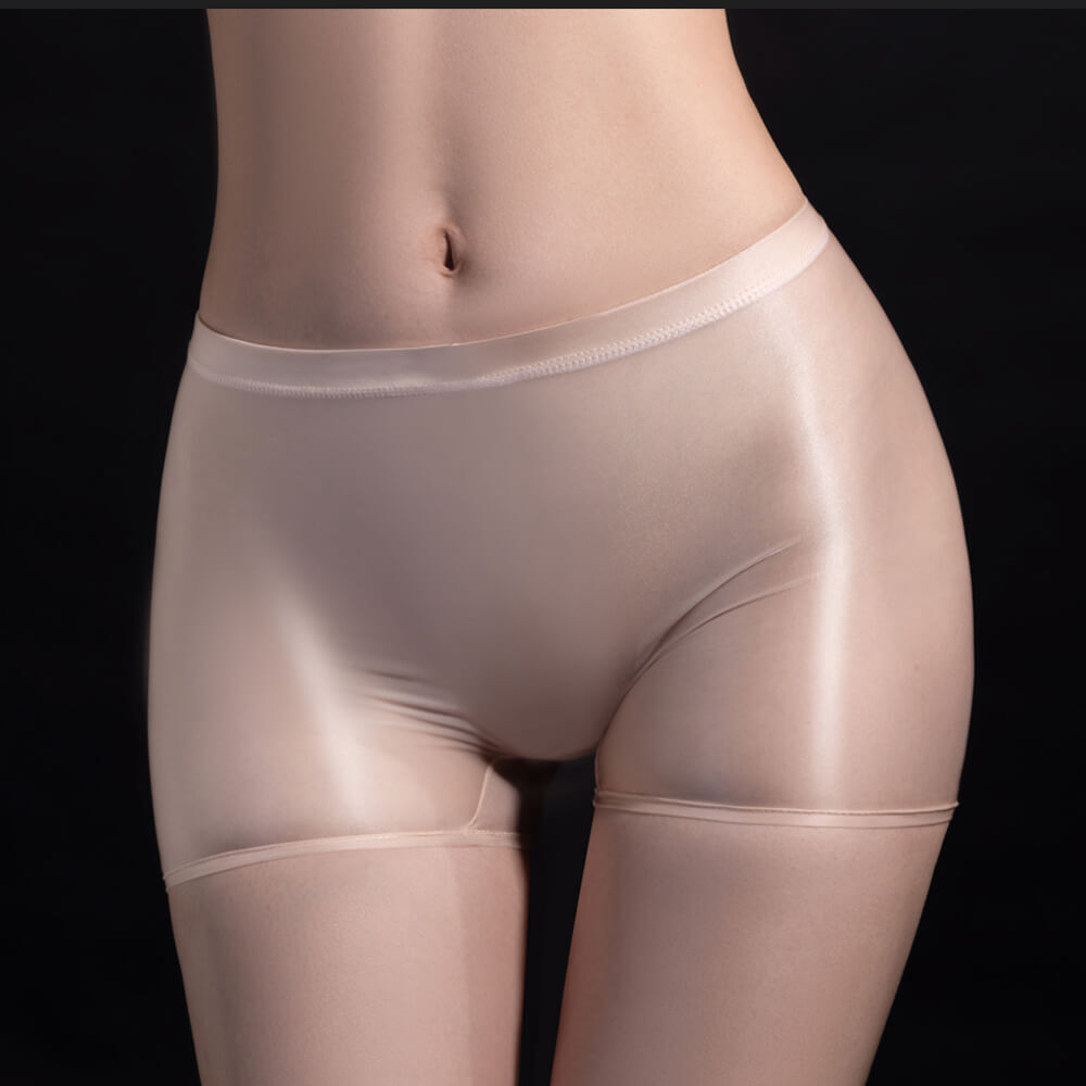 Women Ultra-thin Sheer See Through Underwear Shiny Panties Lingerie Boxer Shorts
