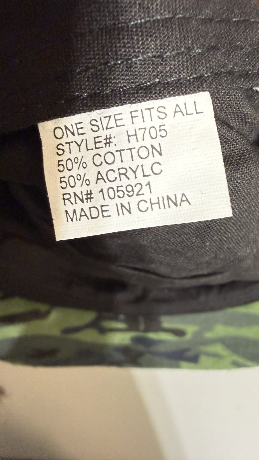 Lot Of 3 Camo Hats, New W/Tags, One Size Fits All. All 3 Different Styles