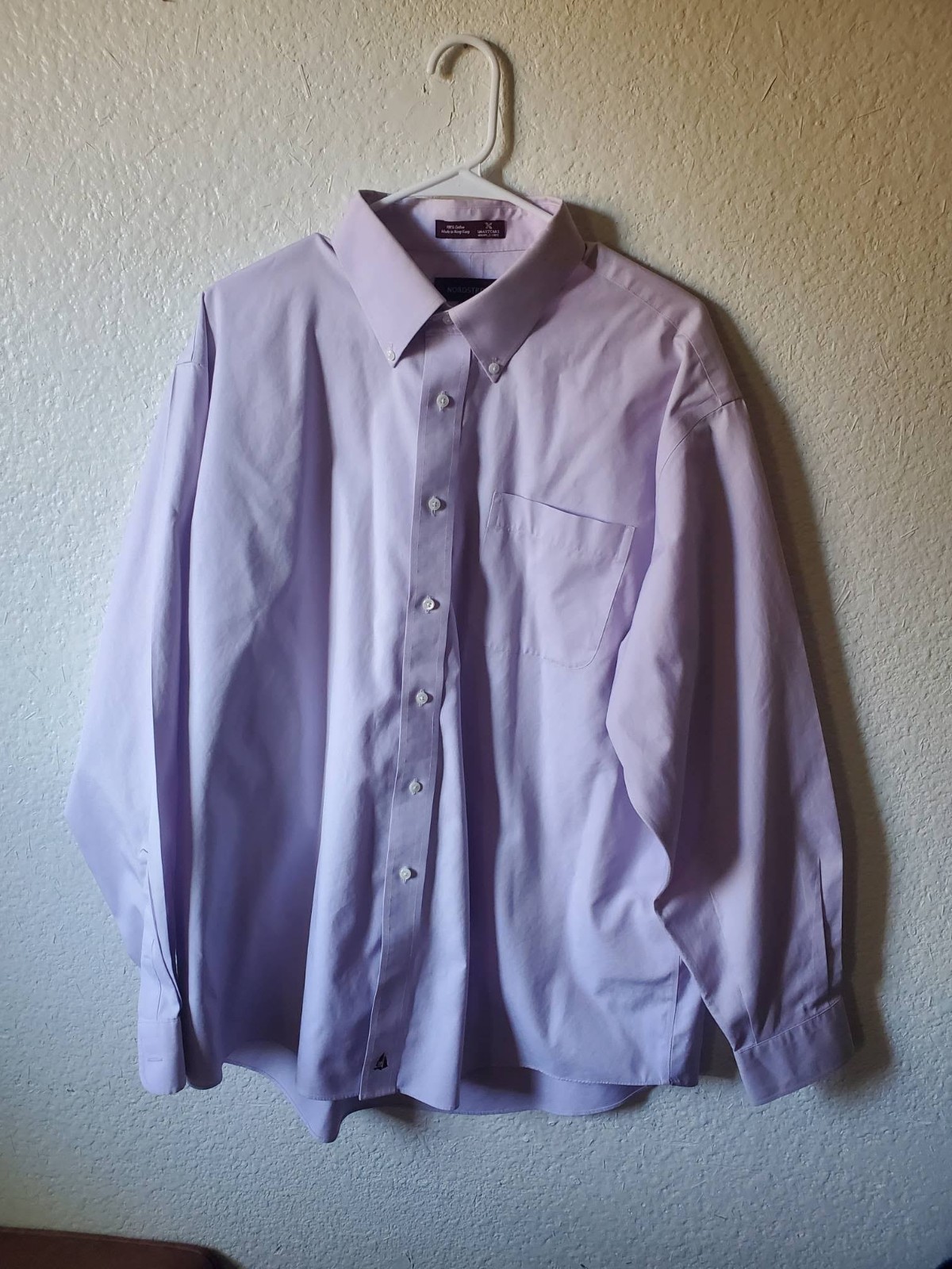 Nordstrom Men’s Cotton Shirt light pale pink, 17.5 – 35