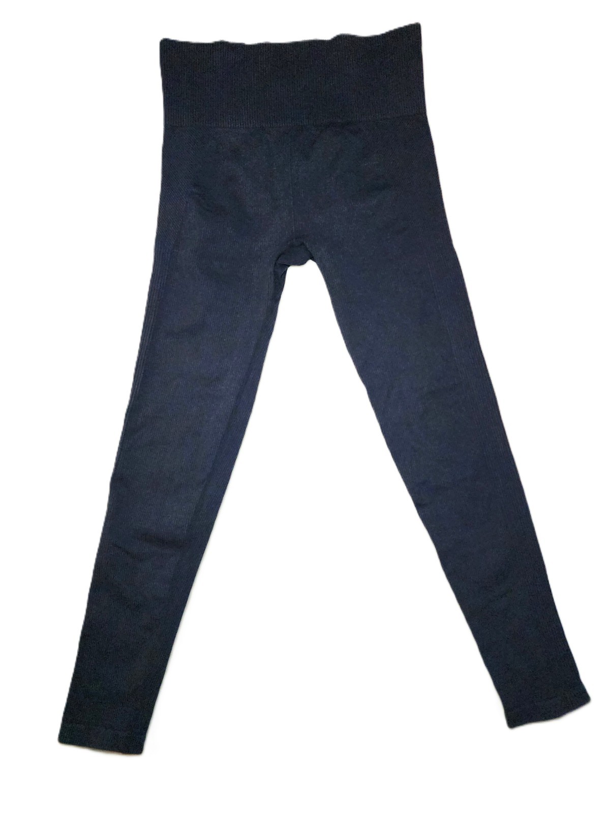 JoyLab Womens Small Ribbed Seamless Leggings High Rise Navy Textured Activewear