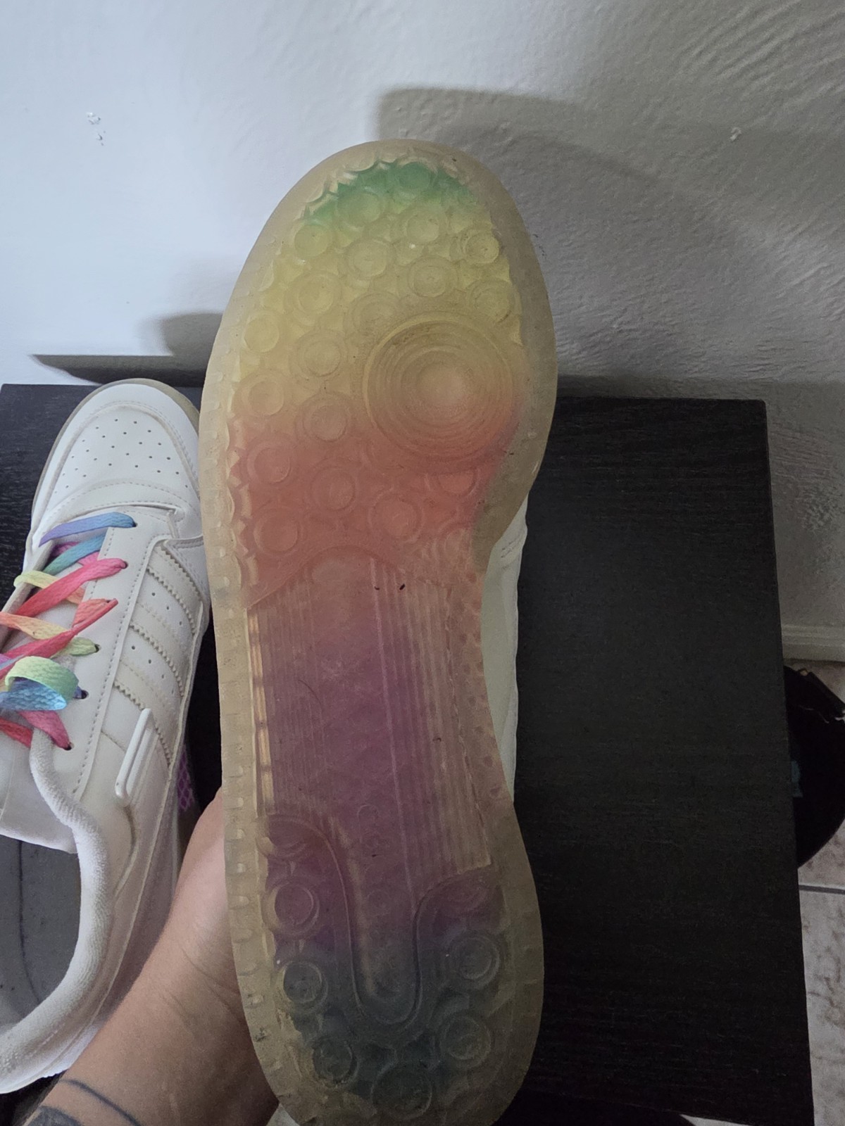 Adidas Forum Low Forum Rainbow Sole GX2121 Basketball Women’s US 10.5