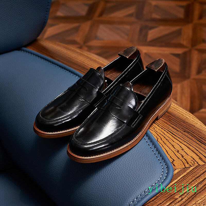 Vintage Men’s Real Suede Leather Slip On Loafers Dress Shoes Handmade Retro 2026