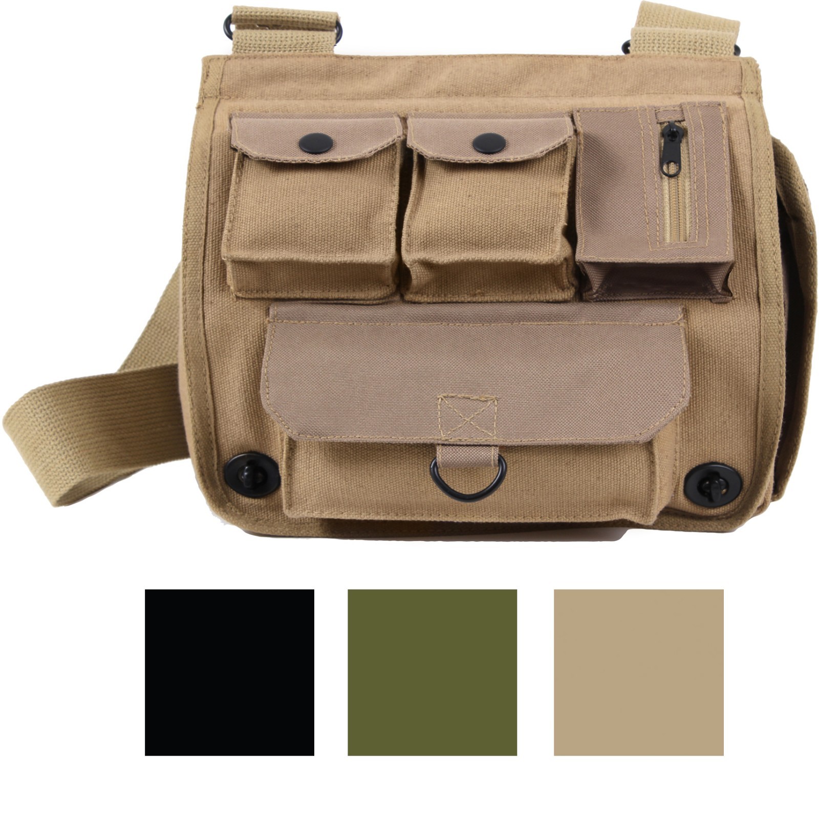 Venturer Survivor Shoulder Bag Crossbody Camping Travel Canvas Messenger Bag