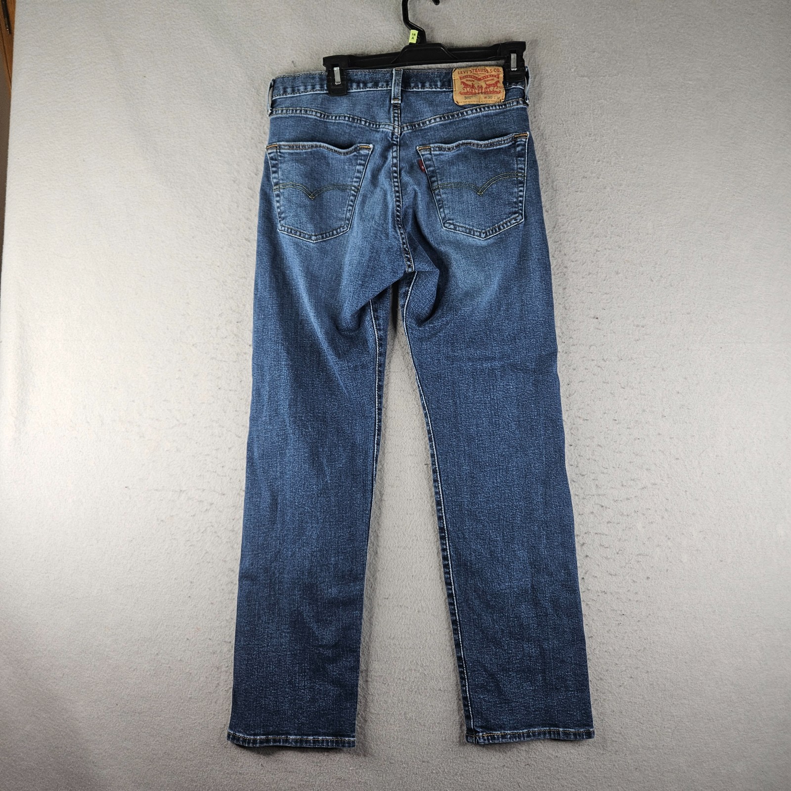 Levis 501 Jeans Men 30×29 Light Wash Straight Leg Button Fly Denim Street