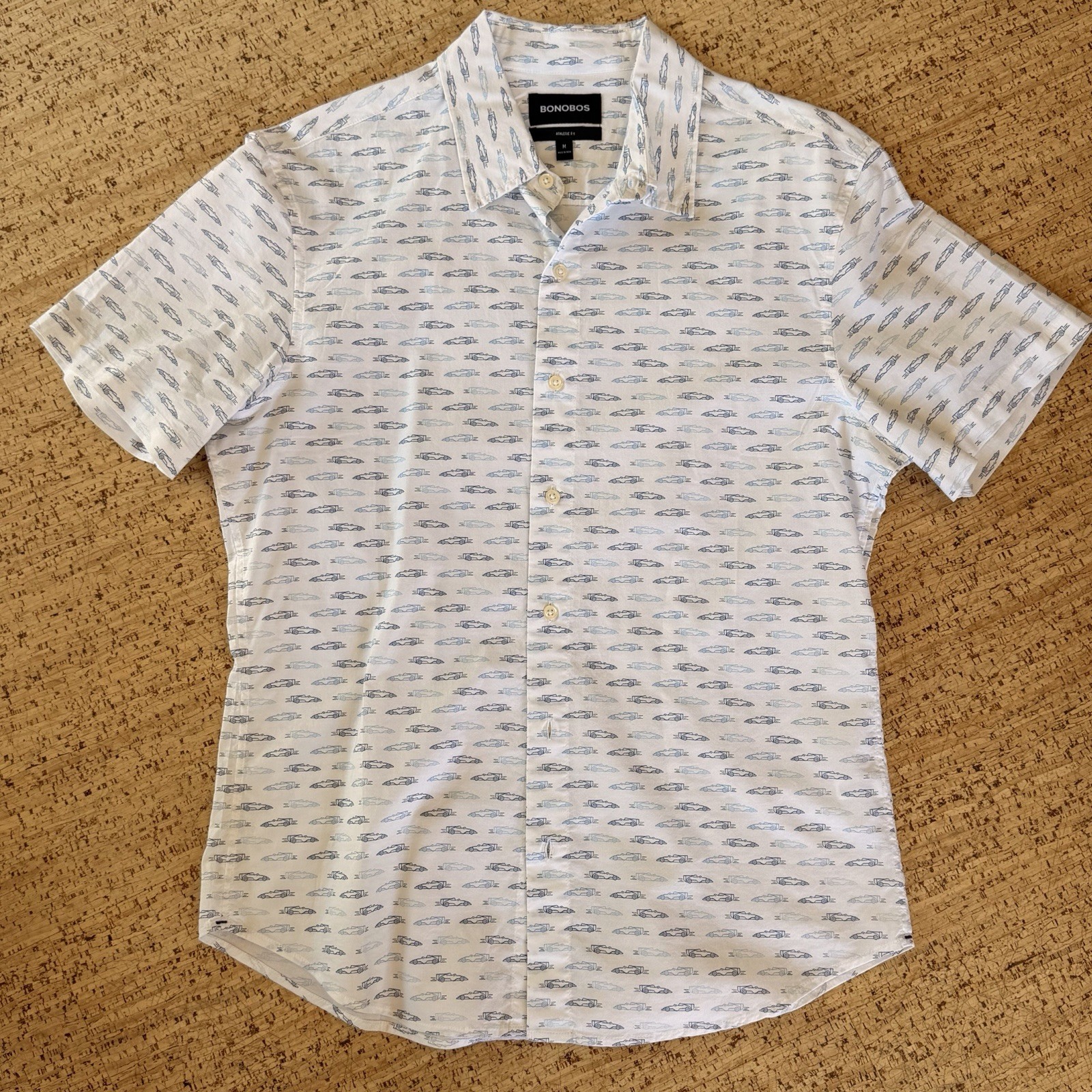 Bonobos Men’s Athletic Fit Short Sleeve Button Down Medium