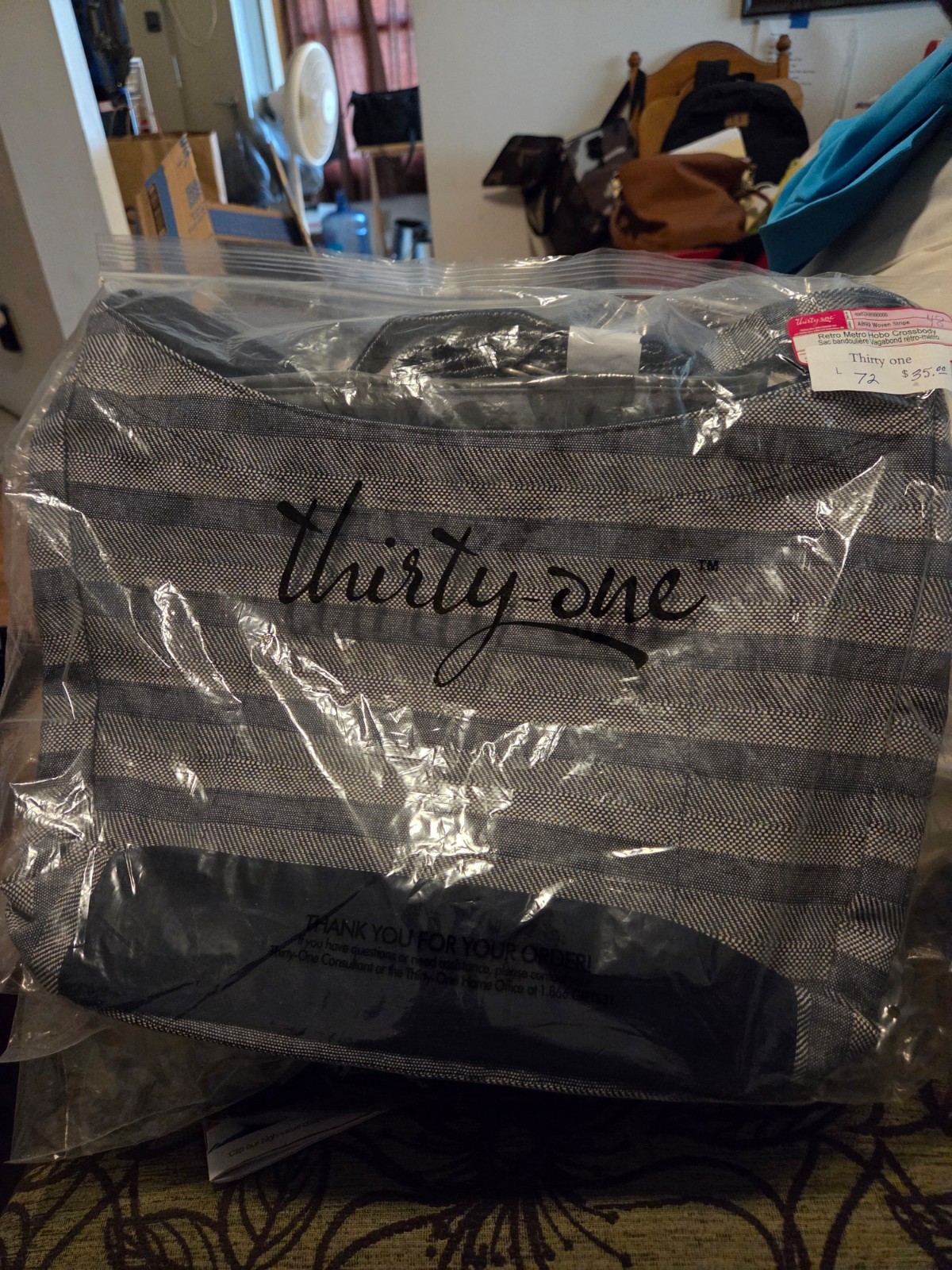 Thirty One 31 Retro Metro Hobo Crossbody Bag Tote NEW in Bag