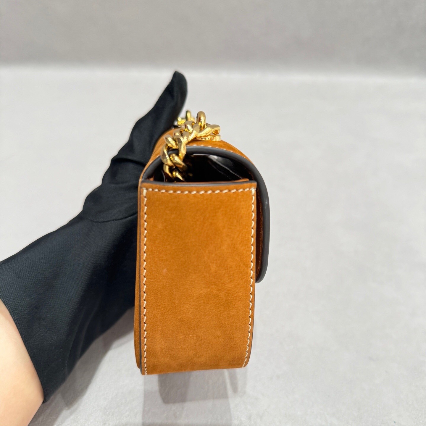 Celine Pre-Owned Authentic Crossbody Bag Beige 11*4*9.5cm