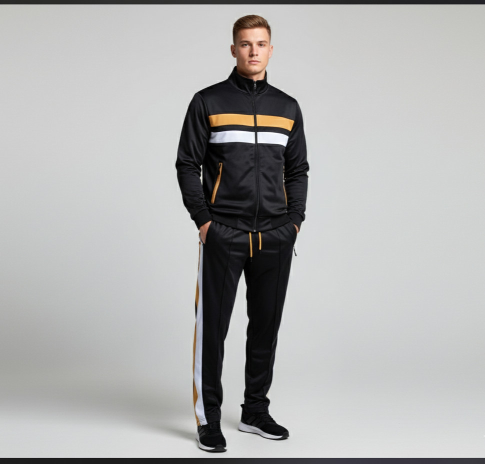 Men’s Classic Jogging Tracksuit Full Zip Activewear Track Jacket & Track pants