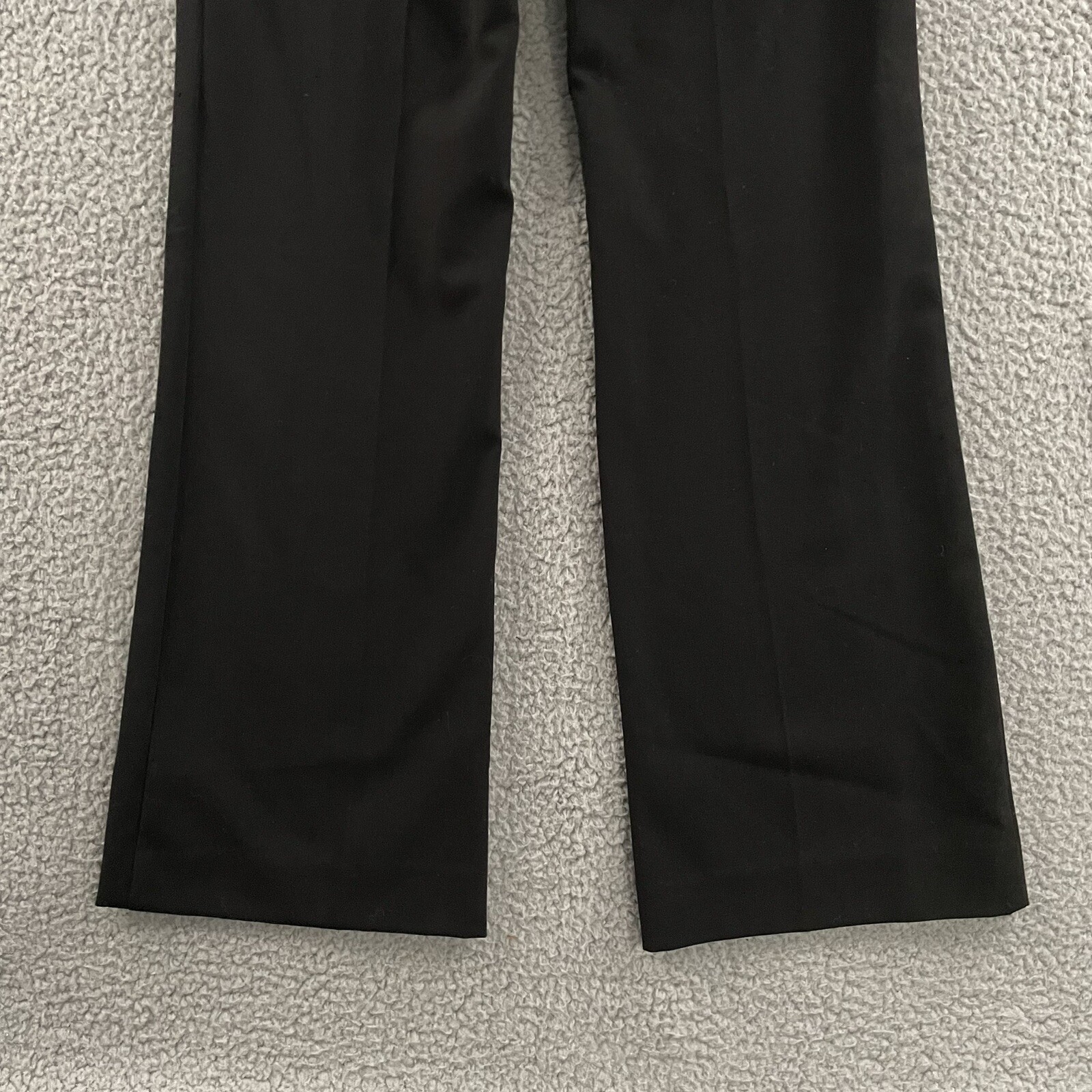 Susan Graver Womens Pants Black Size 2 Flared Dress Pant Polyester Rayon Blend