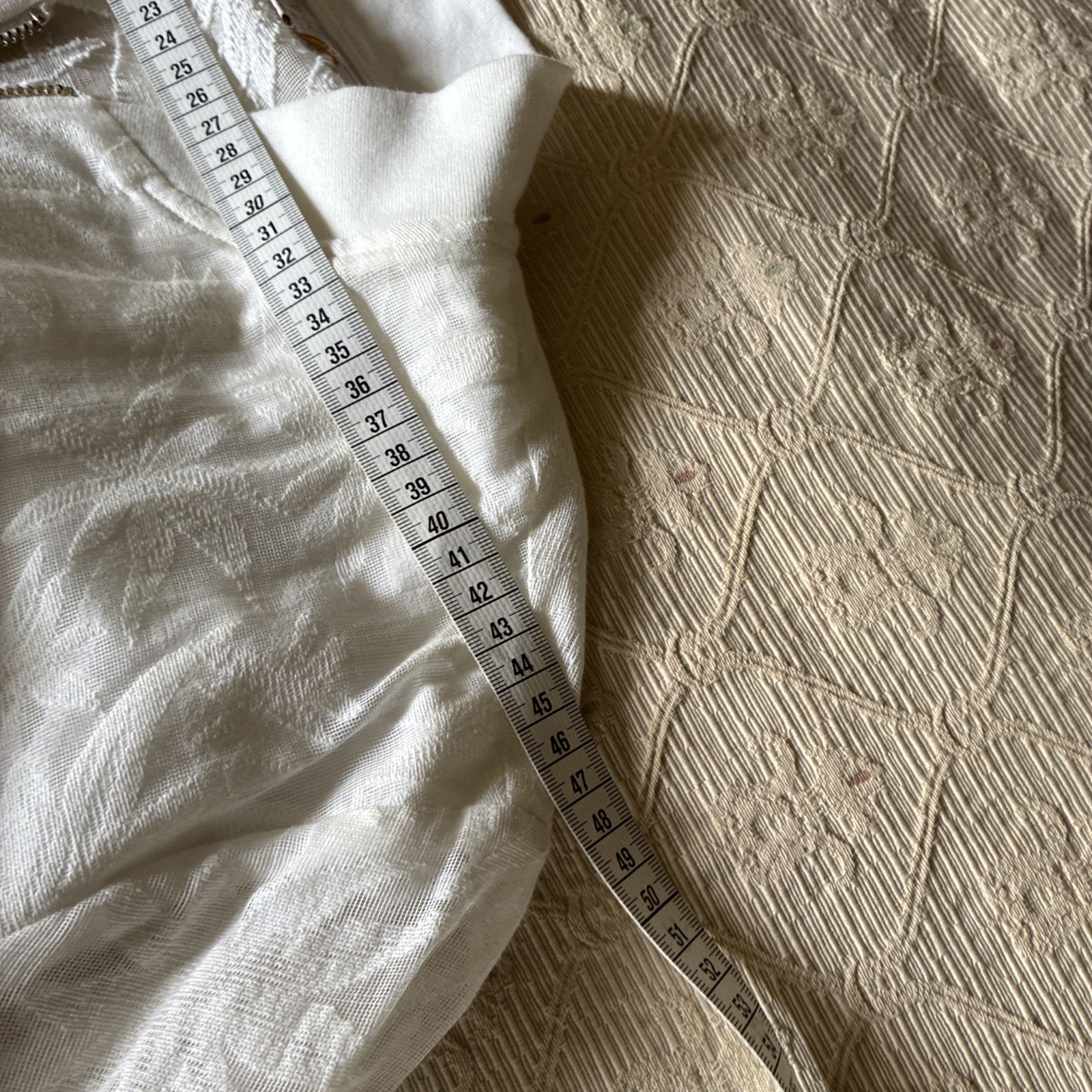 Modern Rarity white textured cotton bomber blouson Lightweight Jacket 12