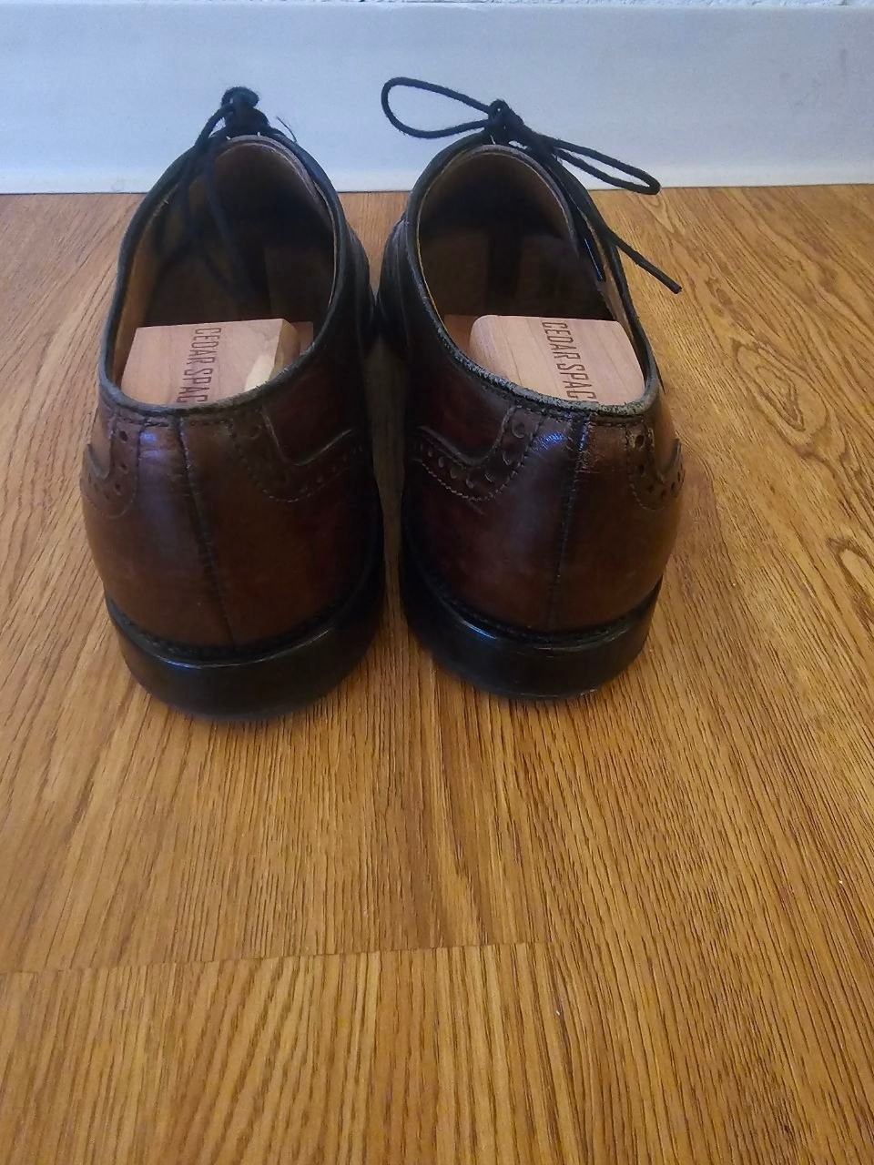 Allen Edmonds McClain Dress Shoes Mens Size 11.5D Brown Oxblood Leather Wingtip