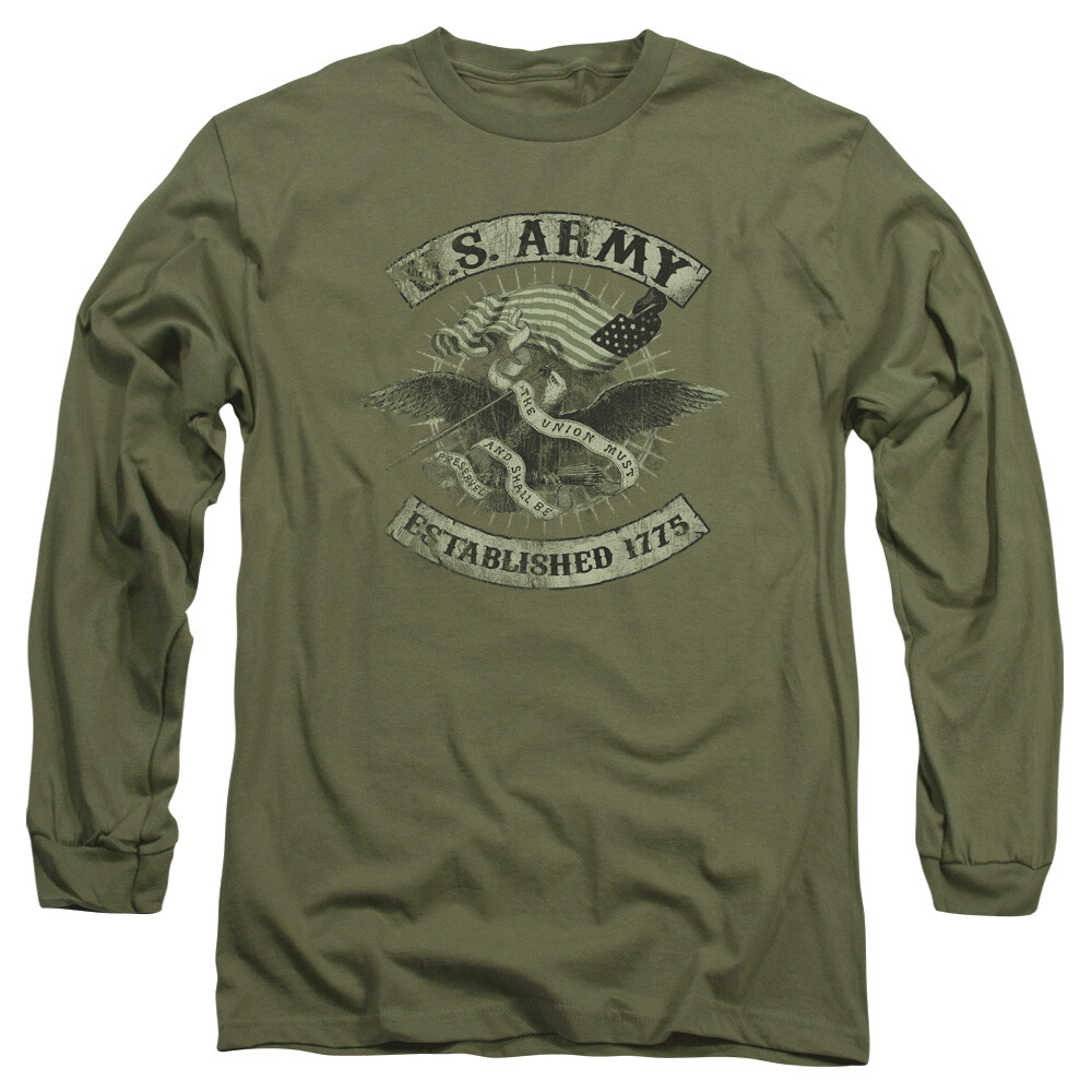 U.S. ARMY UNION EAGLE Licensed Men’s Long Sleeve Graphic Tee Shirt SM-3XL