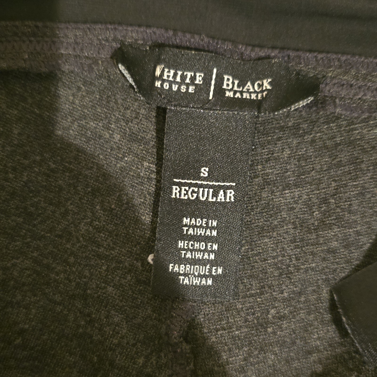 White House Black Market Womens Knit Pants Size Large Black Boot Model Spandex