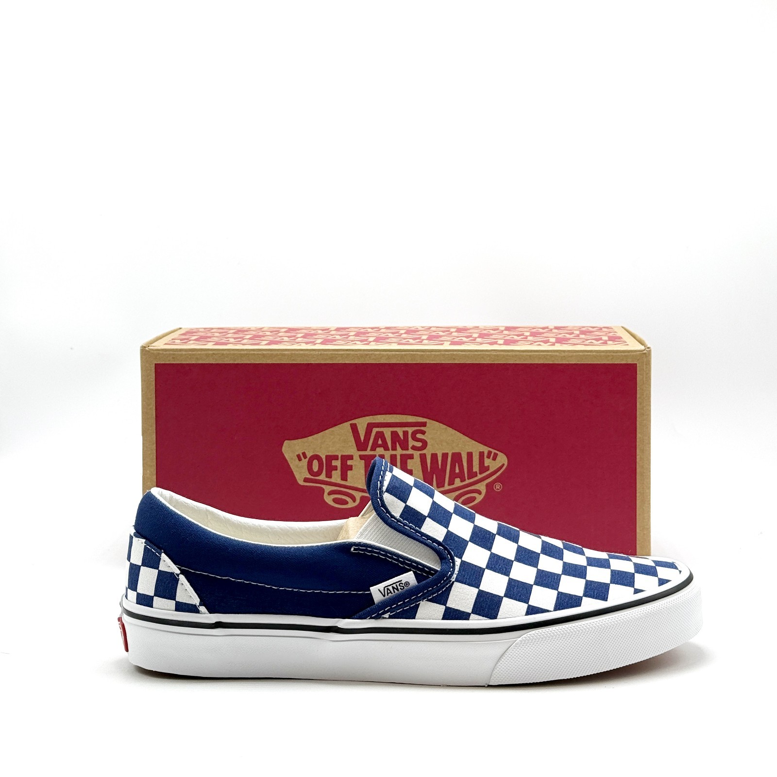 *NEW* Unisex VANS CHECKERBOARD SLIP-ON DEEP INDIGO BLUE (VN000DAHFOB) 👍
