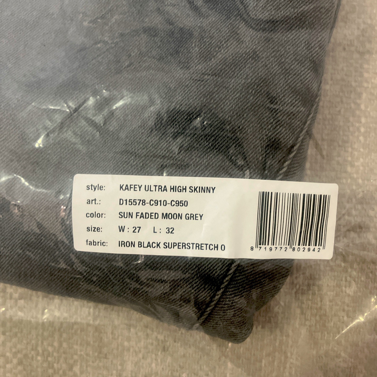 👖 G-STAR – Kafey Ultra High Jeans – Women’s – 27/32 Sun Faded Moon Grey 🌑