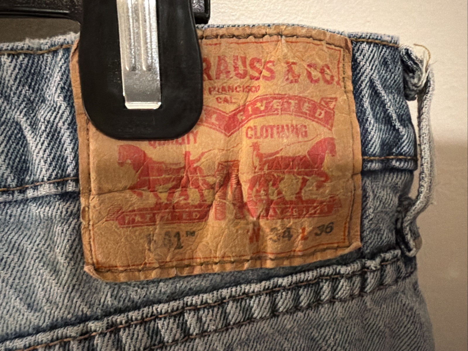 Levi’s 541 Men’s Athletic Taper Jeans 36×34, Blue, Stretch