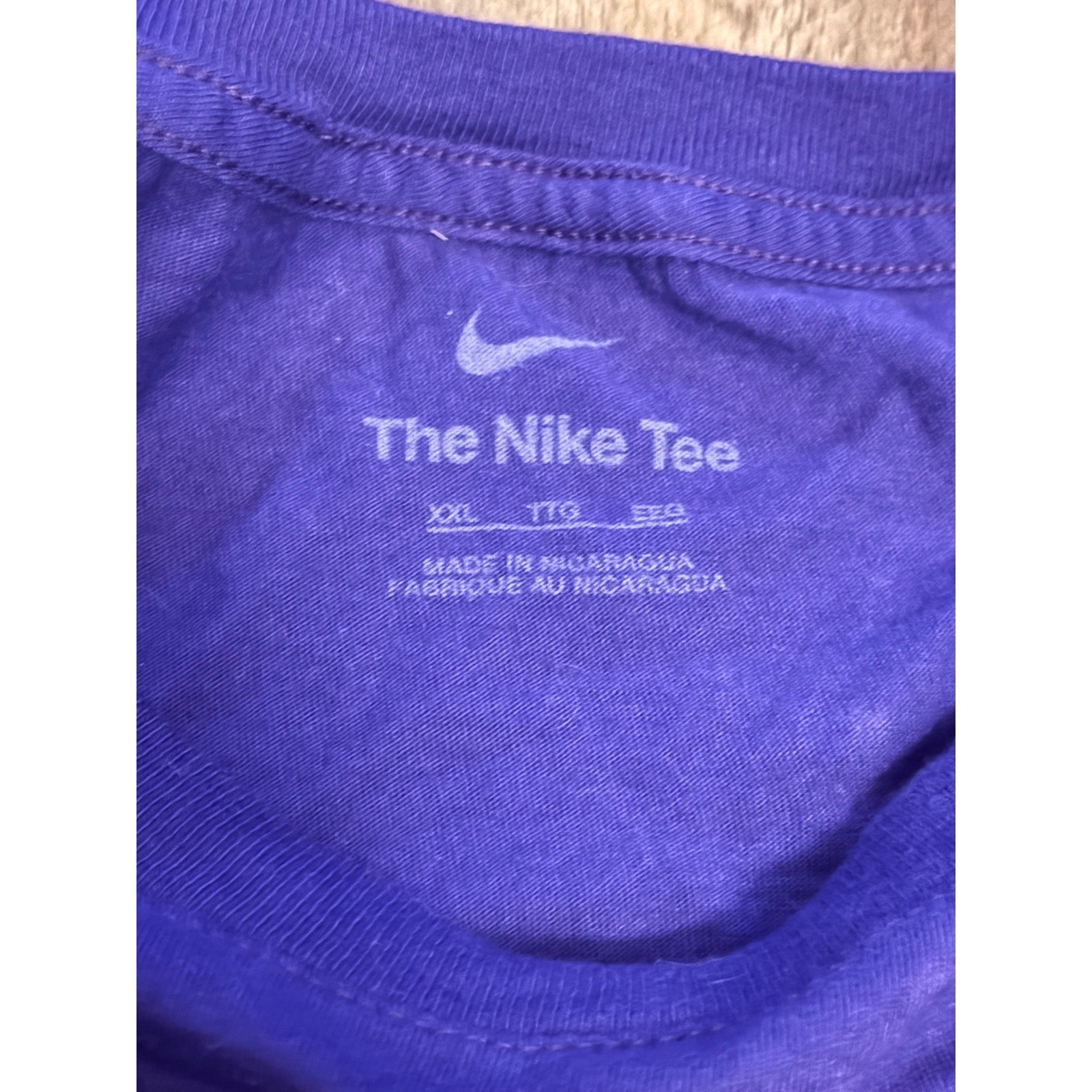 Nike LSU Tigers T-Shirt Mens XXL Purple Short Sleeve Graphic NCAA Crewneck Tee