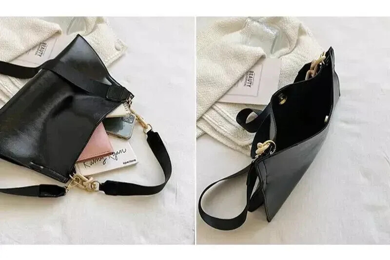 Women’s Large Capacity Soft Leather Shoulder Bag Crossbody Tote Handbag Purse