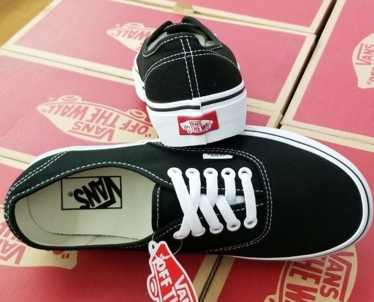 VANS AUTHENTIC CANVAS MEN’S BLACK / WHITE VN000EE3BLK