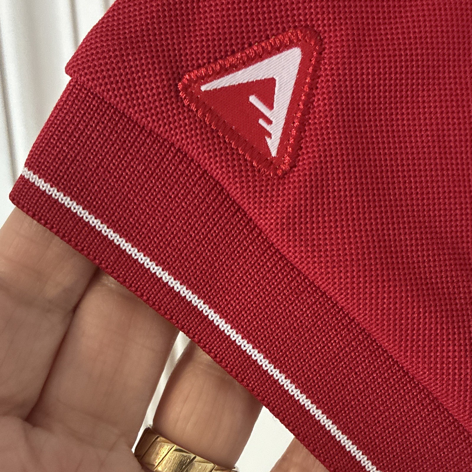Antigua Affluent Philadelphia Phillies Red White Logo Short Sleeve Polo Shirt M