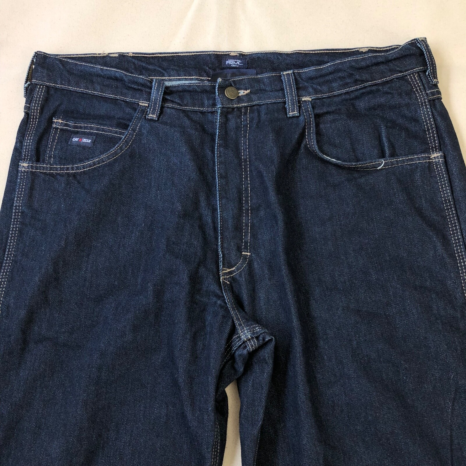Tyndale USA F290T Broken-In Relaxed FR Jeans Dark Blue Excellent