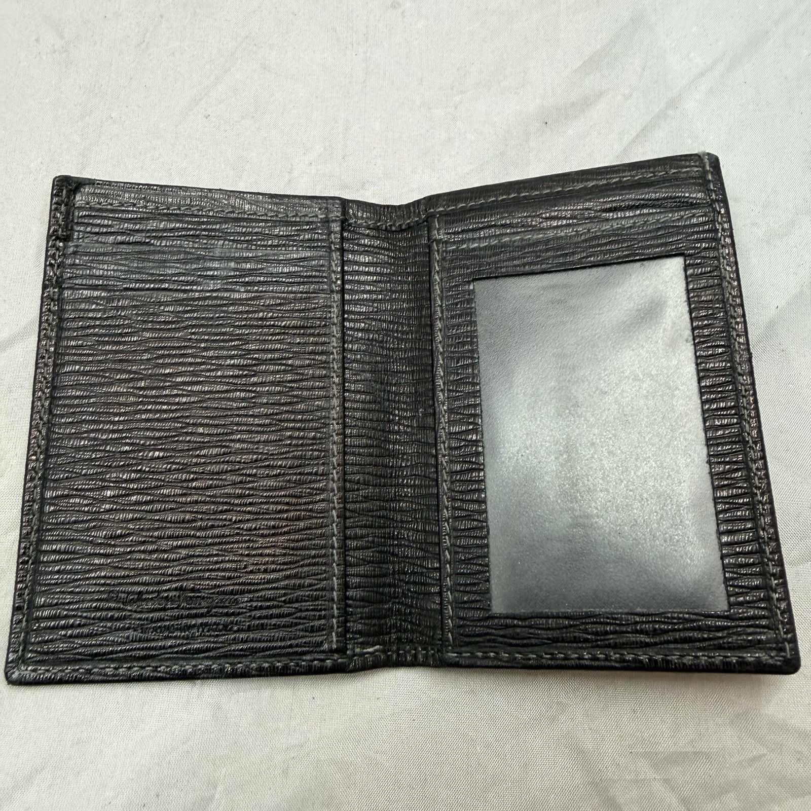 Genuine Salvatore Ferragamo Leather card case / Card case black / Good Condition