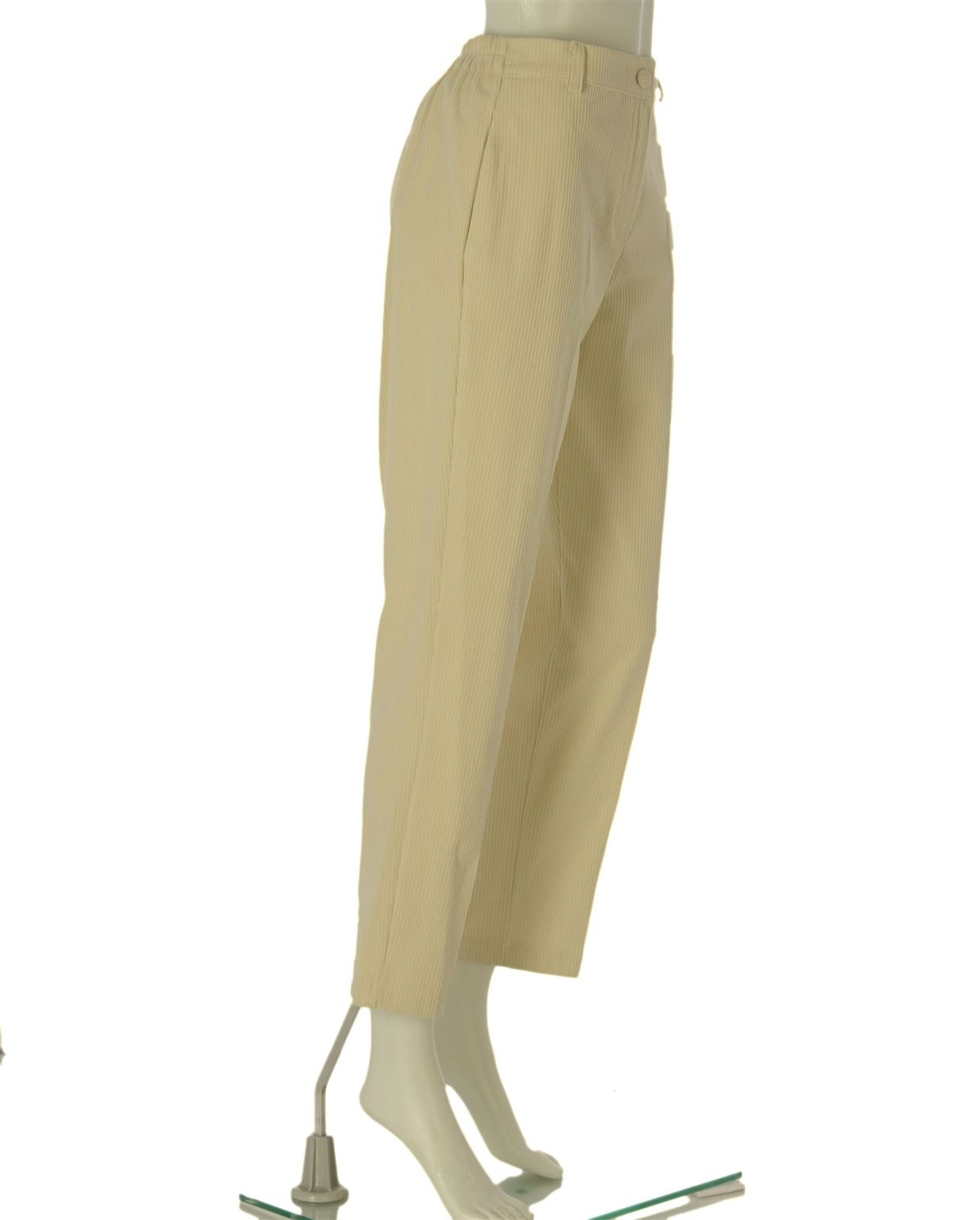 WOMEN’S TROUSERS GRIFFAI VELVET ELASTIC BUTTON ZIPPER LOOPS ART. 5987