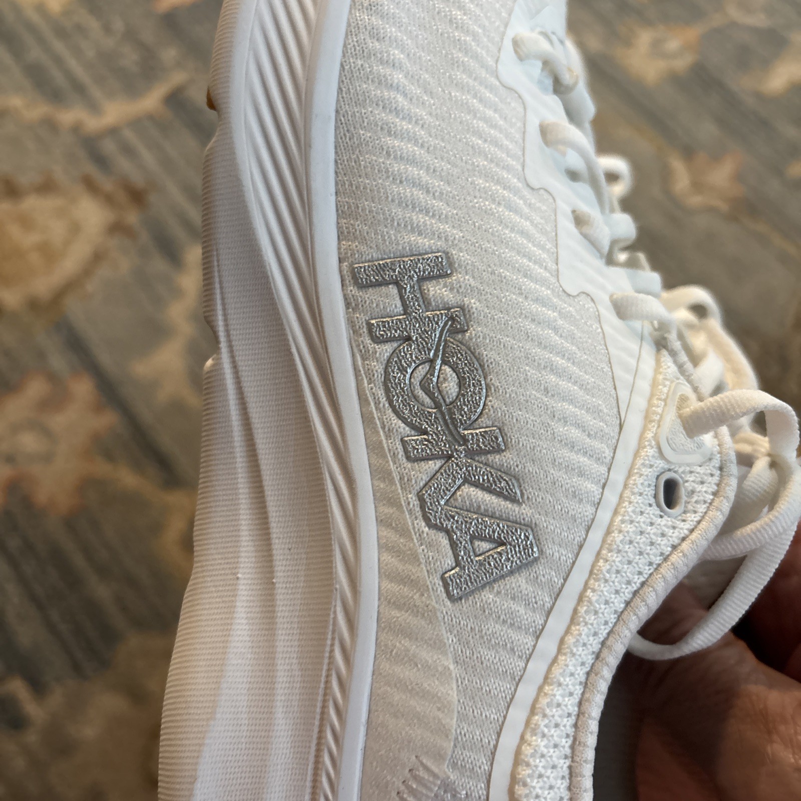 Hoka One One Womens Solimar 1123075 White Running Shoes Sneakers Size 9.5 B New