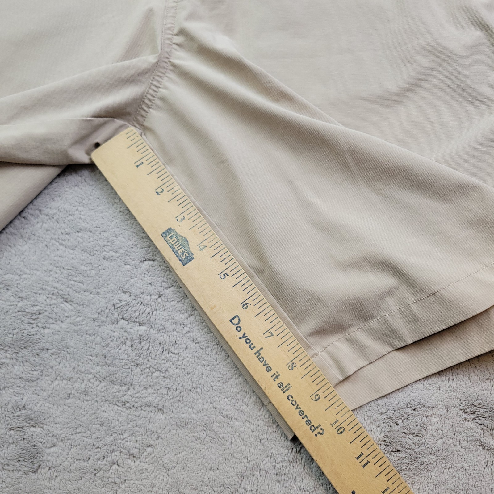 Johnnie O Prep Formance Shorts Mens 32 Beige Chino 9″ Stretch Pockets Wyatt