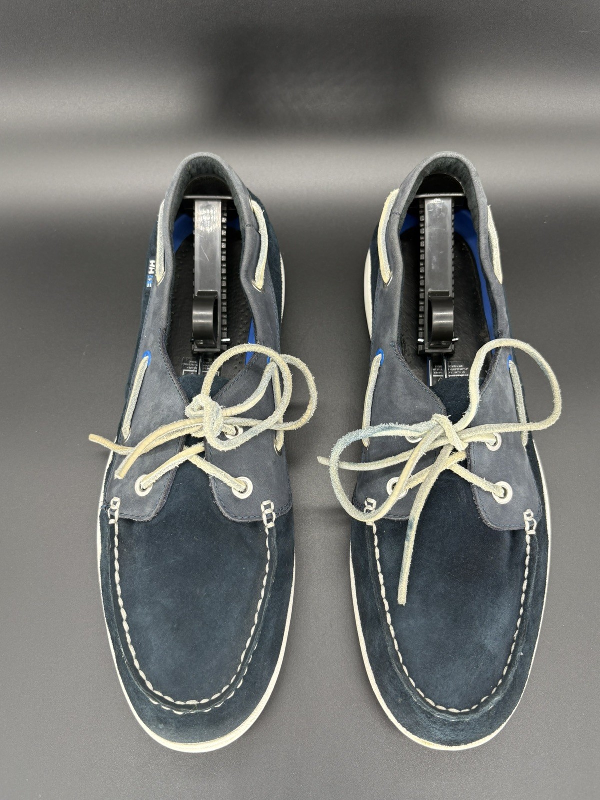 Helly Hansen Men’s Suede Boat Deck Shoes Navy Blue US 13 EU 48 Leather Casual