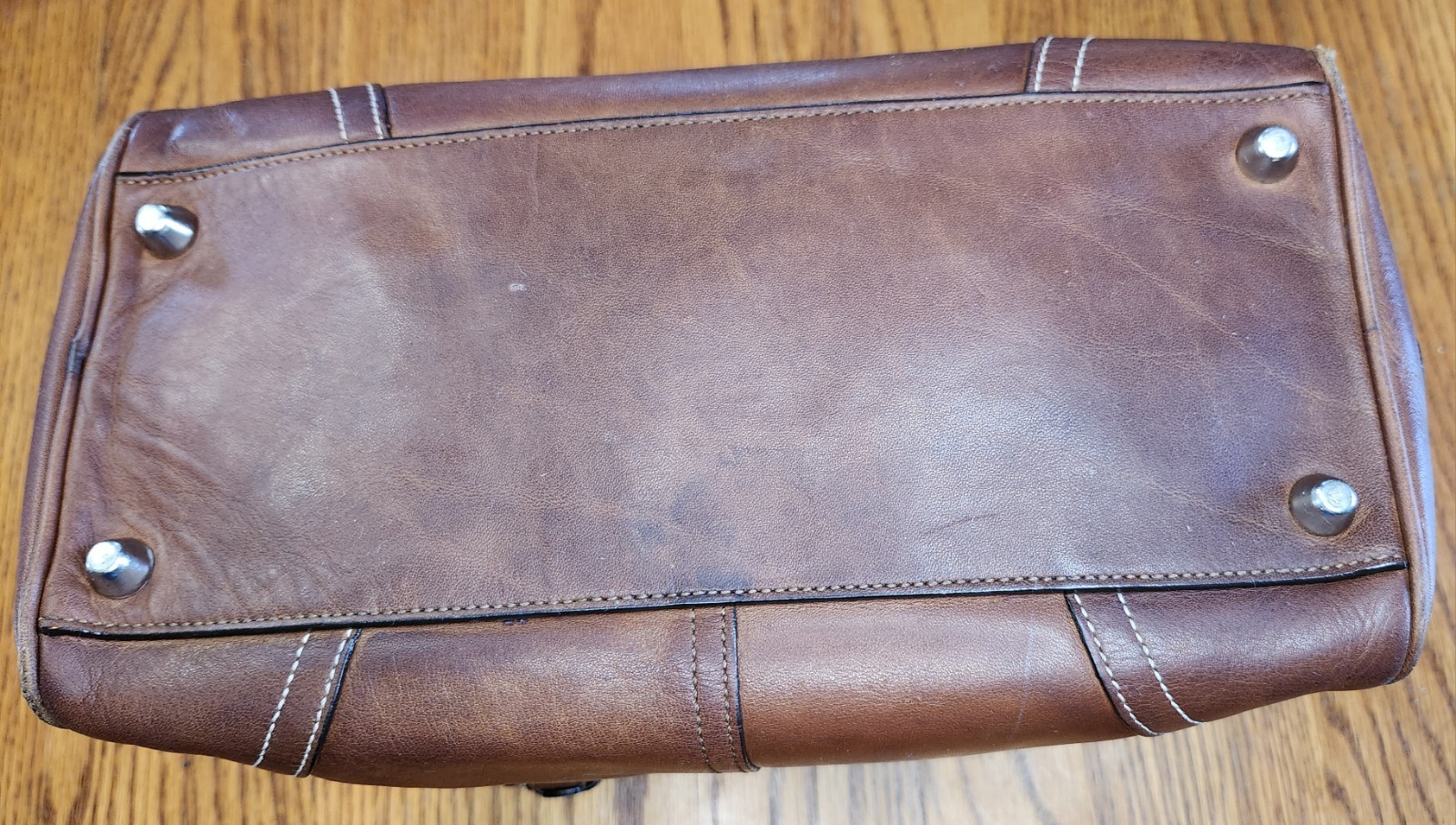 Vintage Coach Hamilton Tanned Cognac Brown Leather Tote Bag Satchel y2k