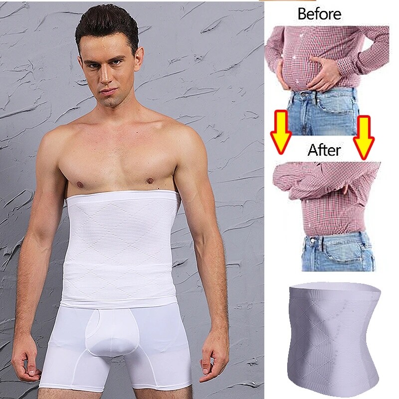 Body Shaper Belt Waist Trainer Belt for Men Fitness Fat Burning Girdle Shapewear