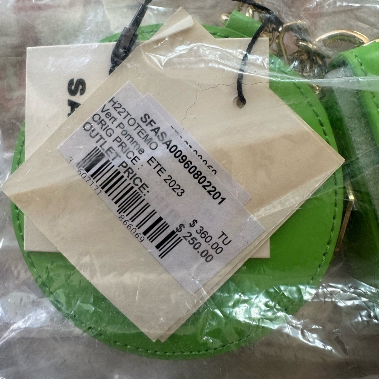 NWT Sandro Green Mini Purse Chain Strap Bag