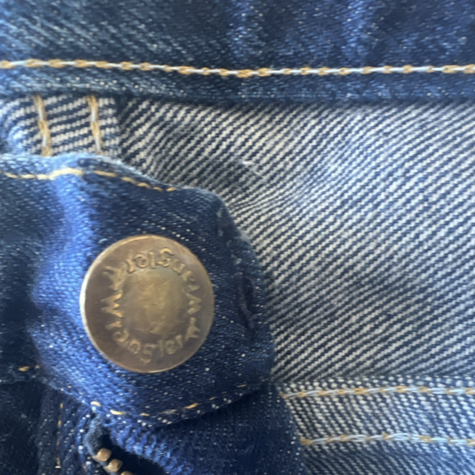 Vintage NWT Wrangler Regular Fit Stone Washed Blue Jean 34x34Cotton Made in USA