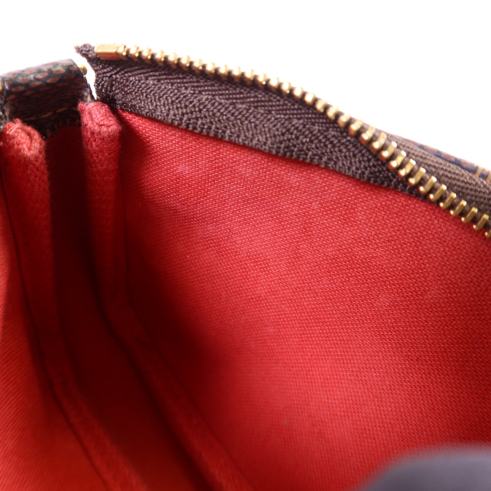 LOUIS VUITTON LV GHW Damier Mini Pochette Accessories N58009 Damier Brown