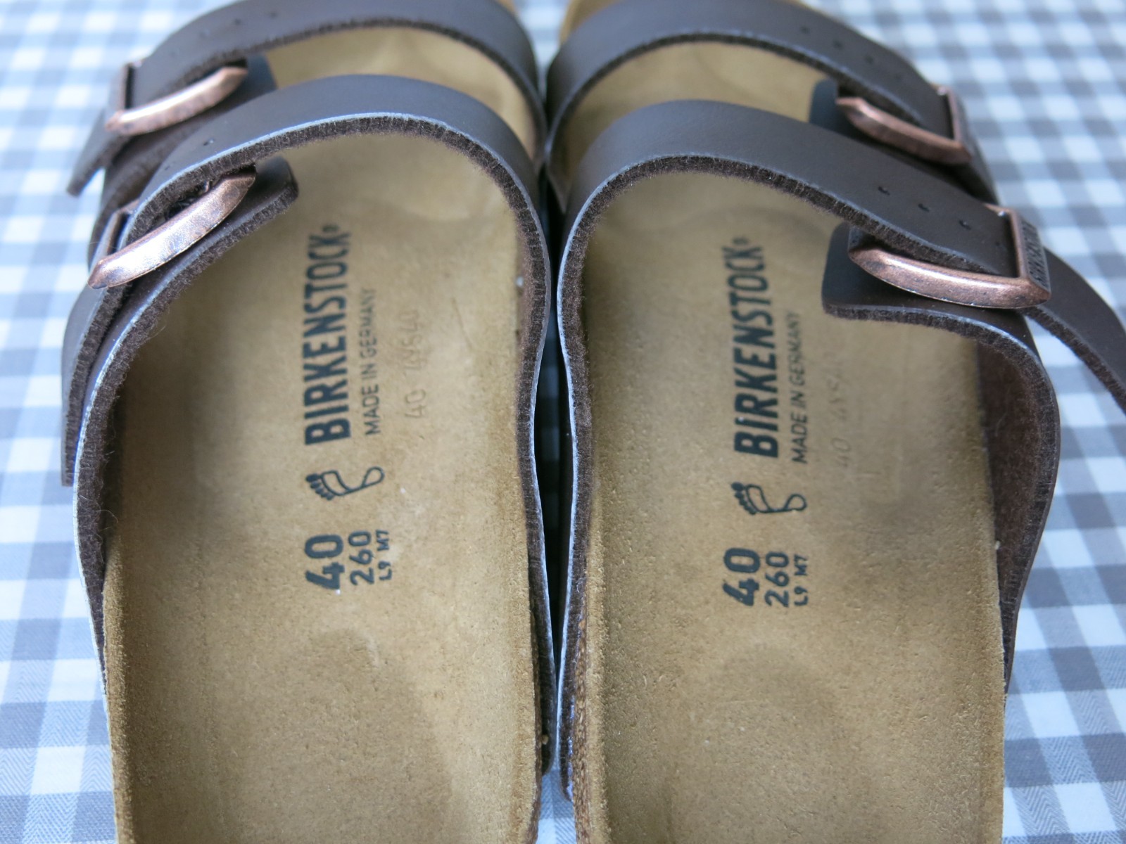 Birkenstock Arizona Birko-Flor® sandals dark brown EU 40 US 9-9.5 regular/wide