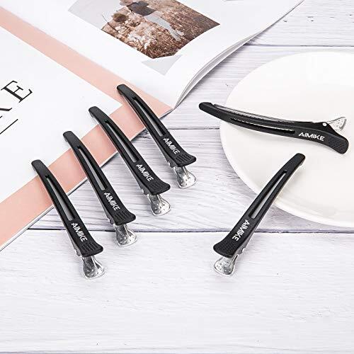 6 Pack 4.3 Inch Long Professional Hair Clips Non-Slip Hair Styling Clips