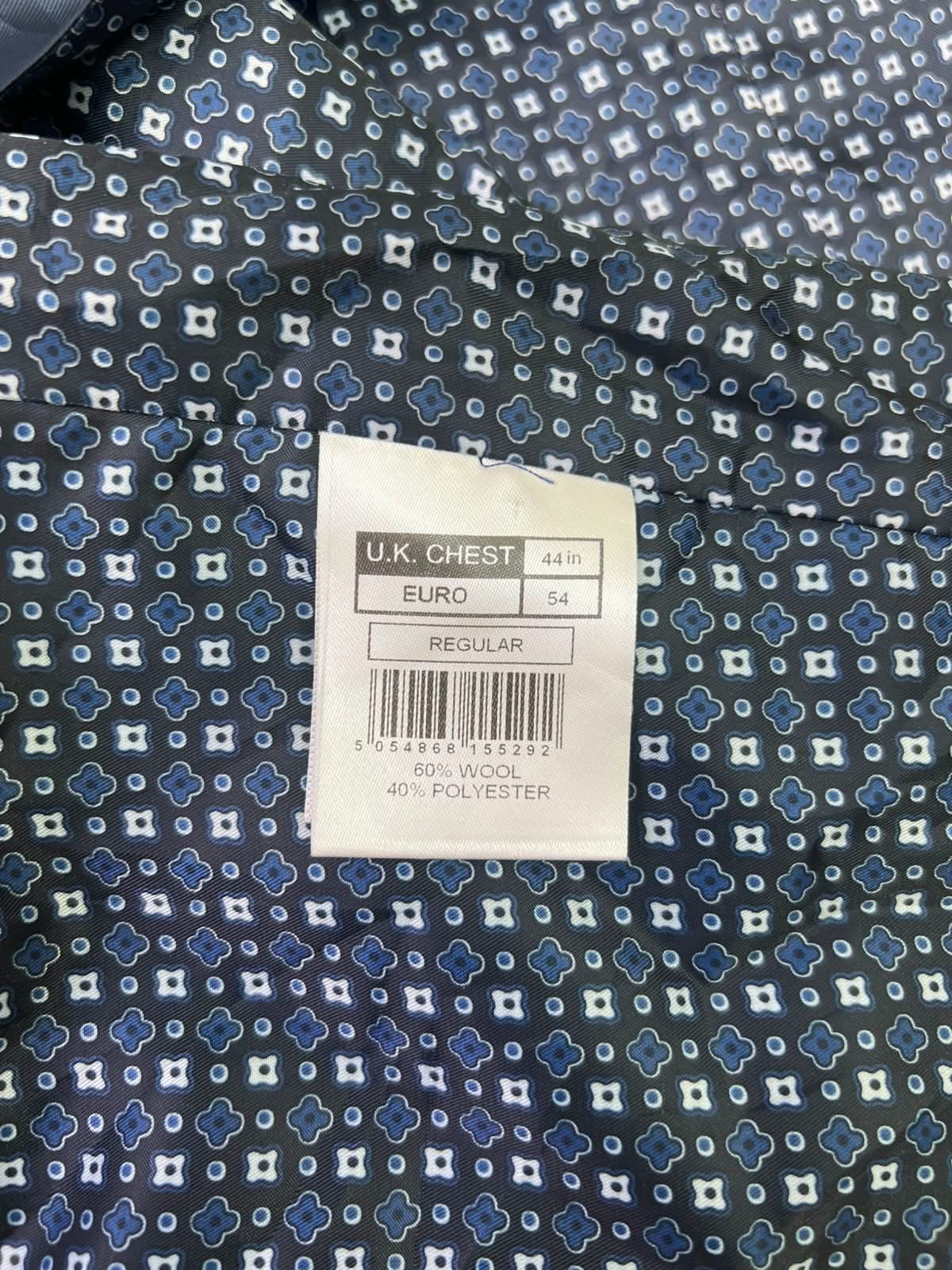 Contemporary Racing Green Wool Blend Windowpane Waistcoat Vest 44R EU54
