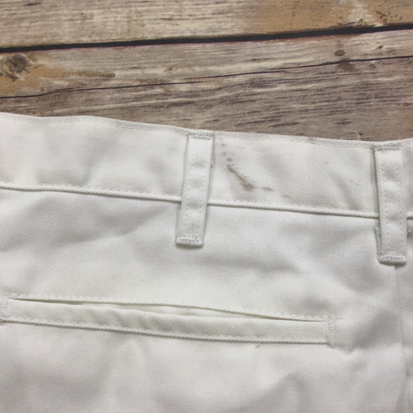 Classic Industrial Work Pants White Men’s Waist 58 60 Unhemmed Uniform PT20 #89