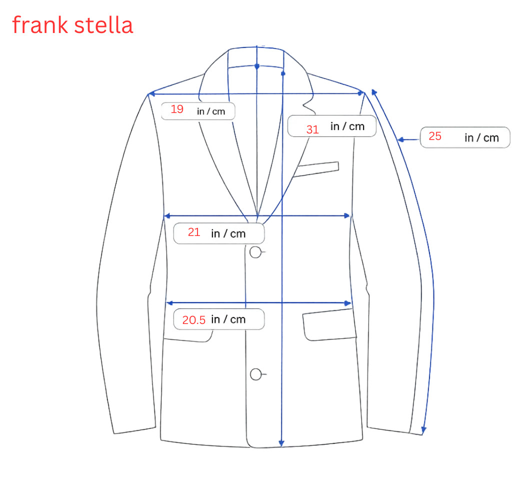 Haspel x Frank Stella Black Linen Blend Blazer — Men’s 42