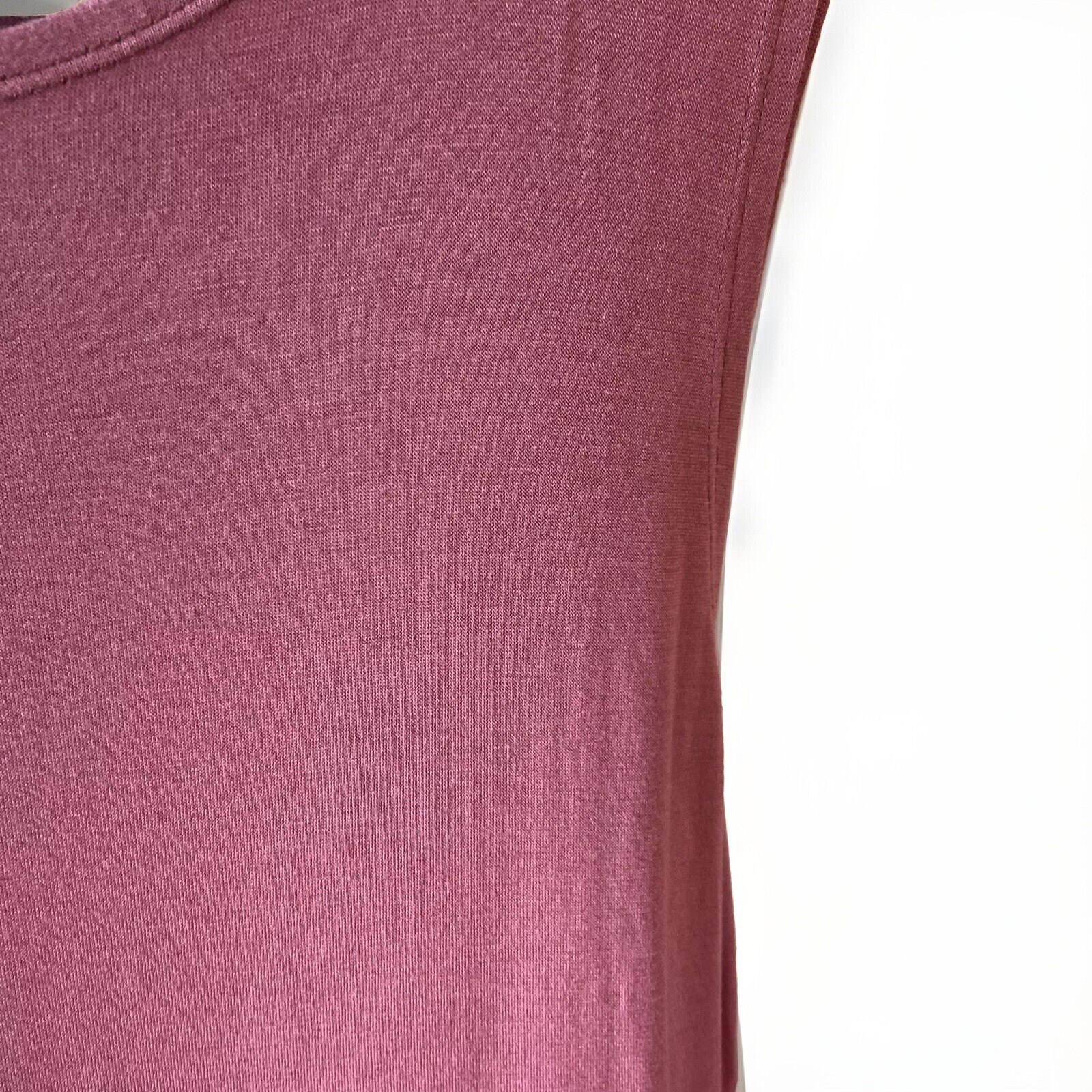 Montrez Fringe Tank Top Western Mauve Pink Boho Size S/M Beach Vacation Y2K 90s