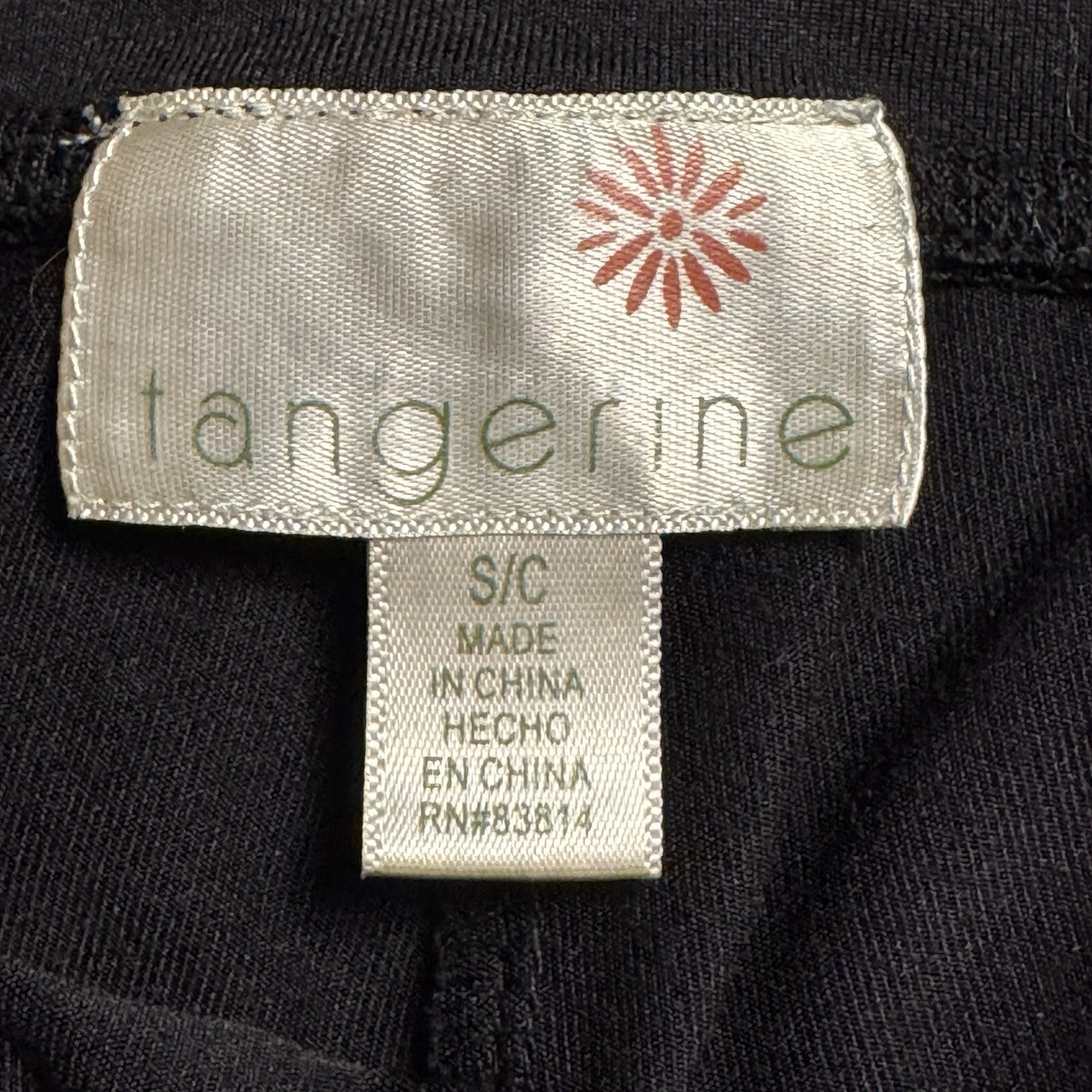 Tangerine Sweat Pants, Small, Black, Polyester/Spandex Blend, Mid Rise