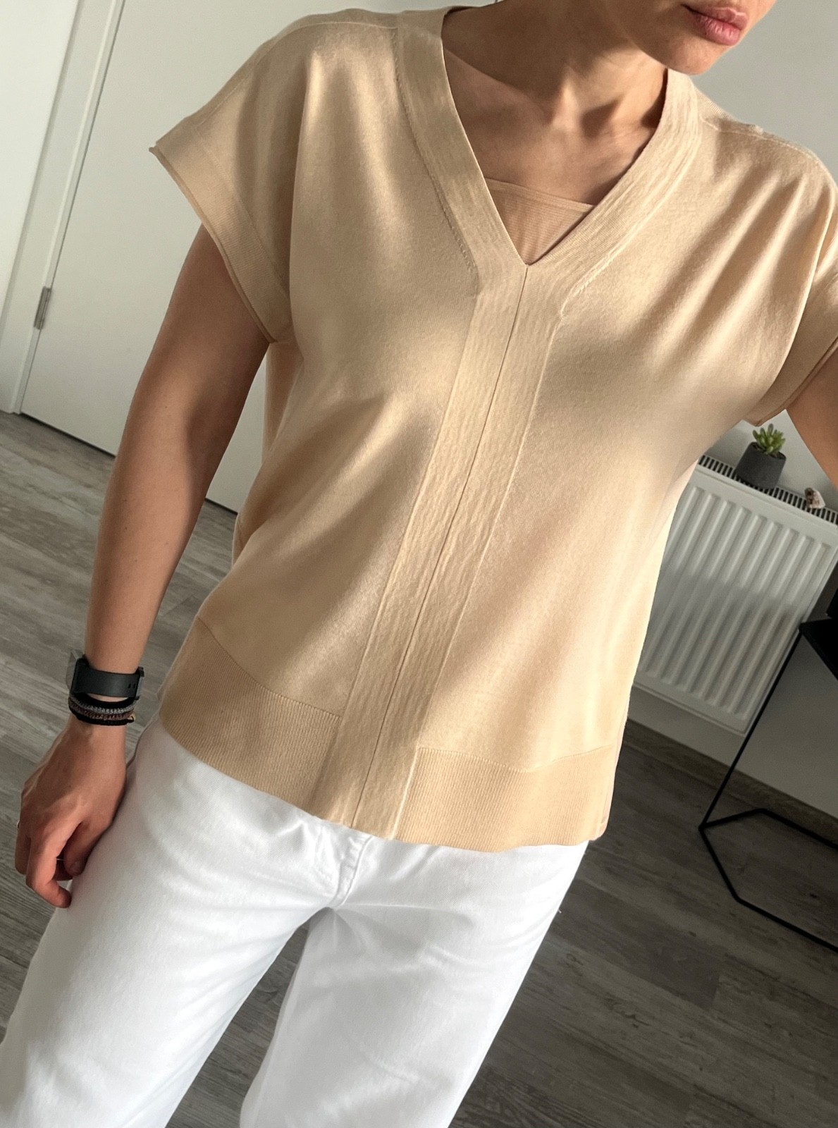 Max&Moi Wool Silk and Cashmere Set Cardigan and Top Size S