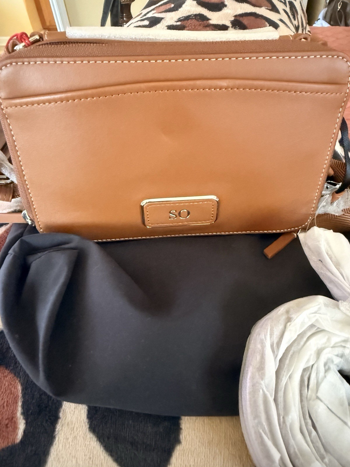 Brand New!Tumi Voyageur Leather Sienna Myla Crossbody Bag Retail $495.00
