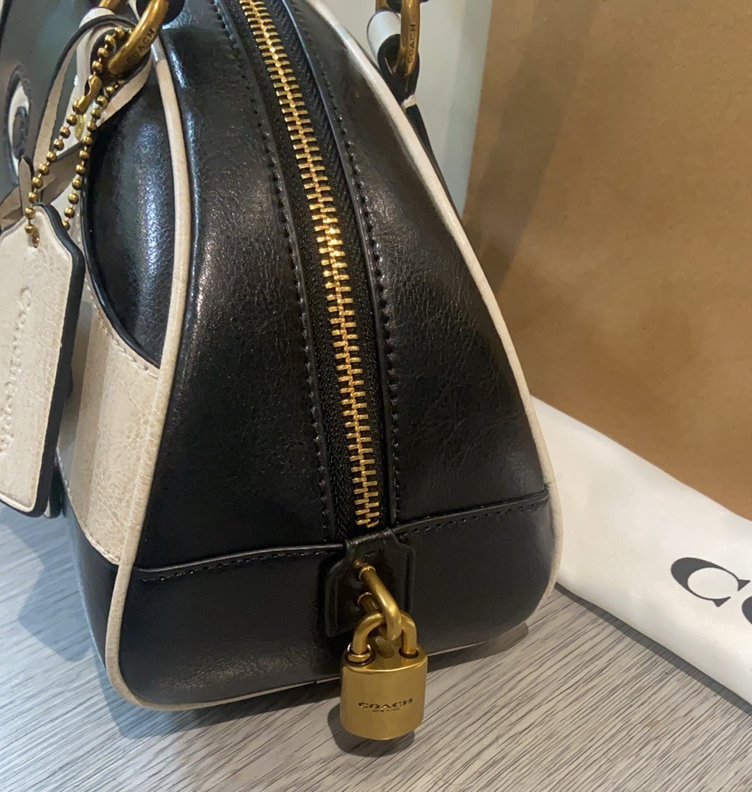 Coach Bowling Shoulder Bag CDU49 black