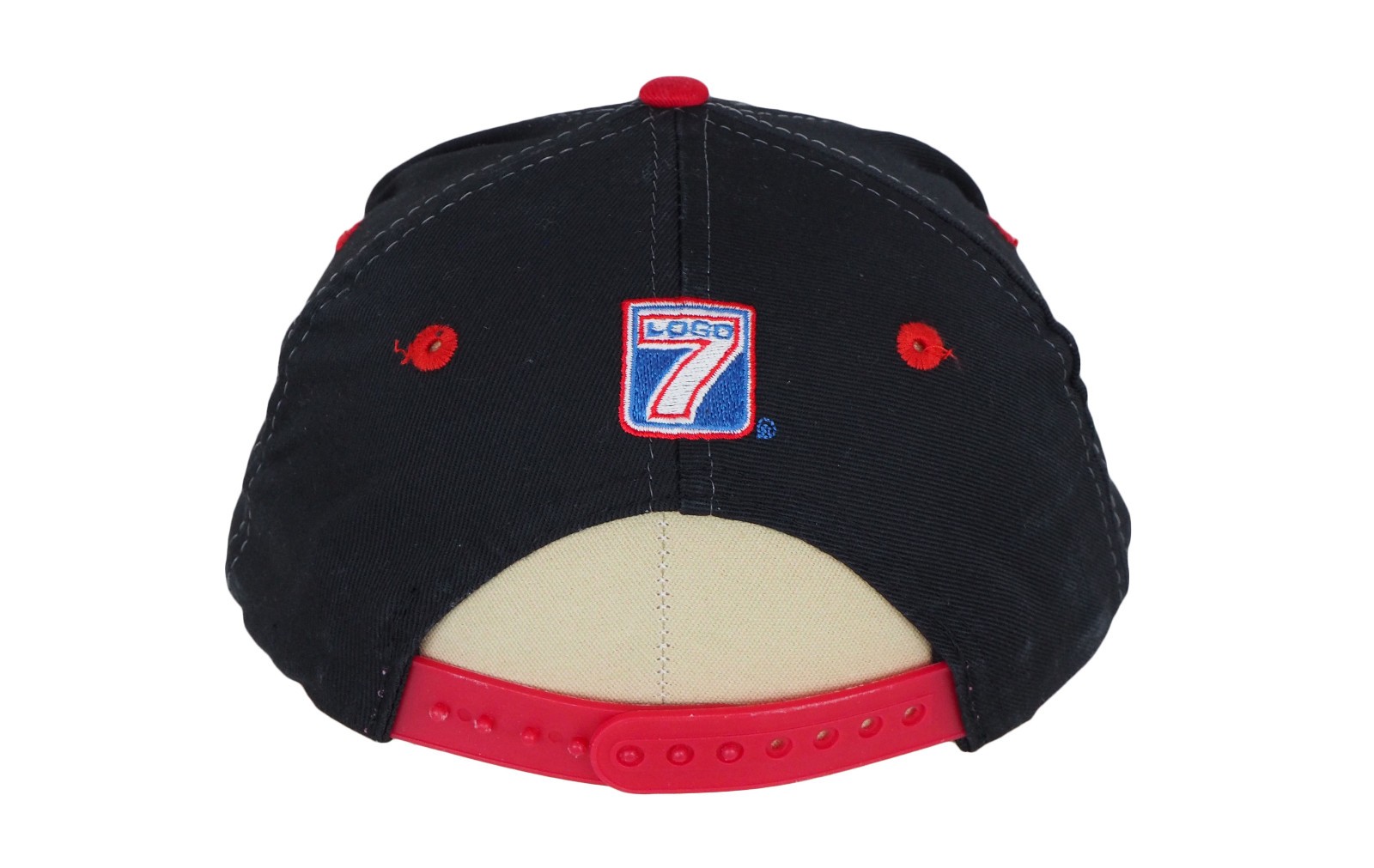 Vintage Chicago Blackhawks 7 Logo Cap NHL USA hat black hockey big logo 90s